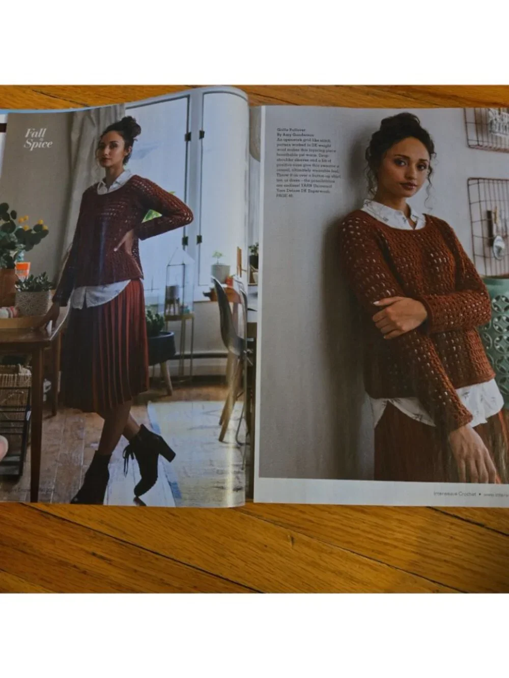 Interweave Crochet Magazine Fall 2019 Wheatfield Cabled Capelet